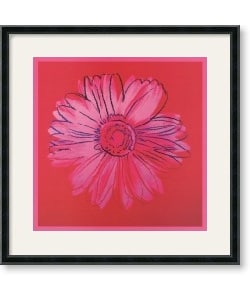 Andy Warhol Daisy (pink on red), 1982