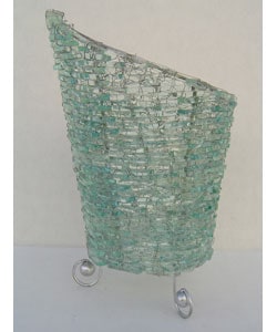 Recycled Glass Natural Snail Lamp (Indonesia)  