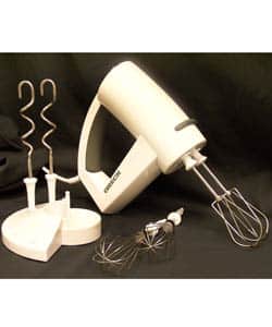 Vintage Electric Hand Mixer Black & Decker White Hand Held Mixer 