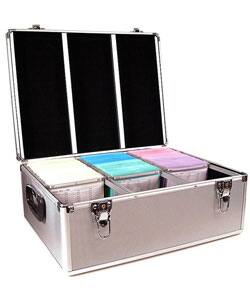 Silver 600 Disc Cd Dvd Aluminum Dj Storage Case Disc Cd Dvd Aluminum Dj Storage Case
