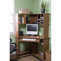 Shop Simple Living Morgan Corner Computer Desk With Hutch
