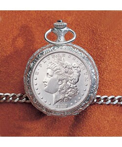 silver dollar pocket watch