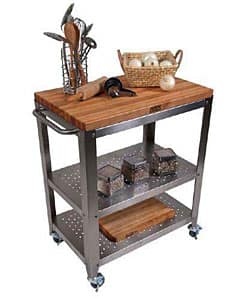 John Boos Cucina Culinarte Rolling Kitchen Cart Overstock 3040096