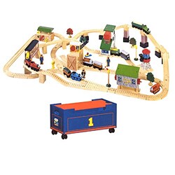 thomas wooden railway lift and load set