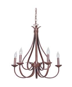 slide 1 of 1, Antiqua 5-light Candle Chandelier