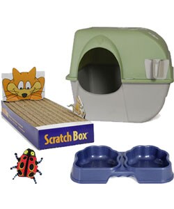 Roll away cat outlet litter box