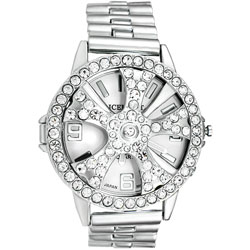michael kors iced out watch mens