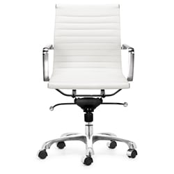 Manhattan Adjustable White Office Chair