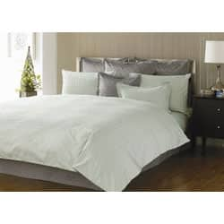 NICOLE MILLER ARTELIER WOVEN TEXTURE FULL/QUEEN DUVET COVER & SHAMS-GRAY  3PC SET