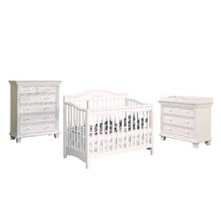 crib and changing table dresser set