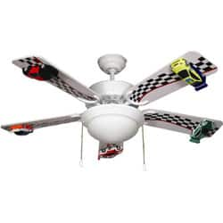 Shop 42 Inch Race Car Ceiling Fan Free Shipping Today