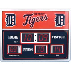 Best Buy: Team Sports America Detroit Tigers Scoreboard Clock