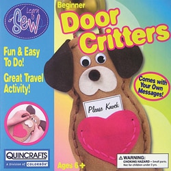 Quincrafts Dog Door Critters Learn To Sew Kit. Opens flyout.