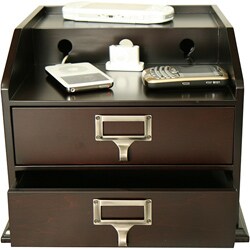 Eifle Double Drawer Espresso Charging Station. Opens flyout.