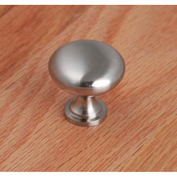 Shop Decorite Round Satin Nickel Cabinet Knob Free Shipping On