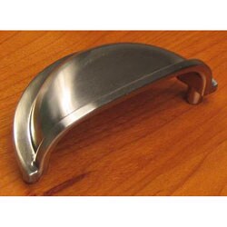 Shop Decorite Cup Satin Nickel Cabinet Pull Free Shipping On