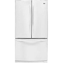 slide 1 of 1, LG White French Door 23-cubic-foot Refrigerator