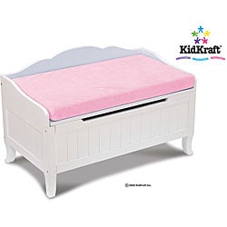 pink and grey toy box