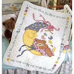 Mr. Moon and Me Crib Cover Stamped Cross Stitch Kit - Bed Bath & Beyond -  3344209