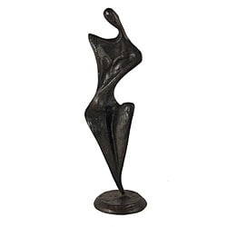 sculpture abstract woman bronze cast