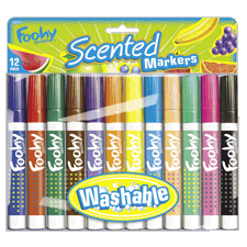 Download Colorific Scented Washable Markers, 12 Color Set, Assorted - Overstock - 990023