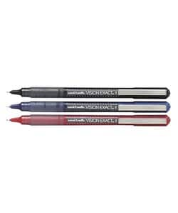 Uniball Vision Exact Rollerball Pen, Micro Point, Red (Each) - Bed Bath ...