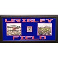 Wrigley Field Framed Photo w/ Piece of Stadium Seat