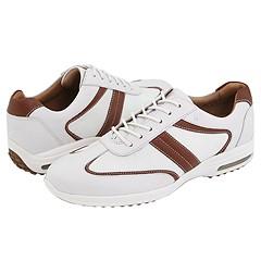 Rockport Tewksbury White/White Mesh/Brown Oxfords