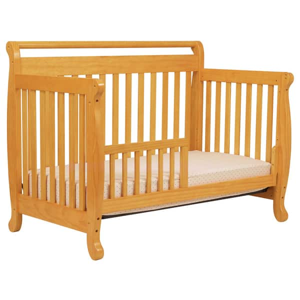 Shop Davinci Emily 4 In 1 Crib With Toddler Rail In Honey Oak