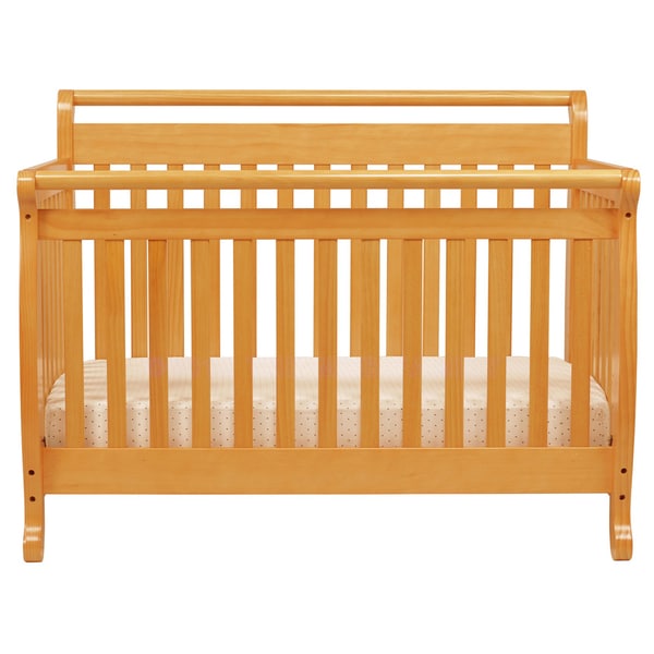 honey oak crib