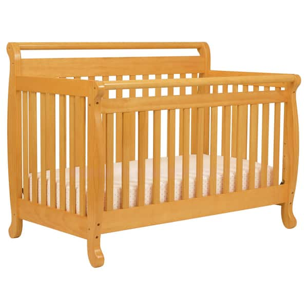 Shop Davinci Emily 4 In 1 Crib With Toddler Rail In Honey Oak