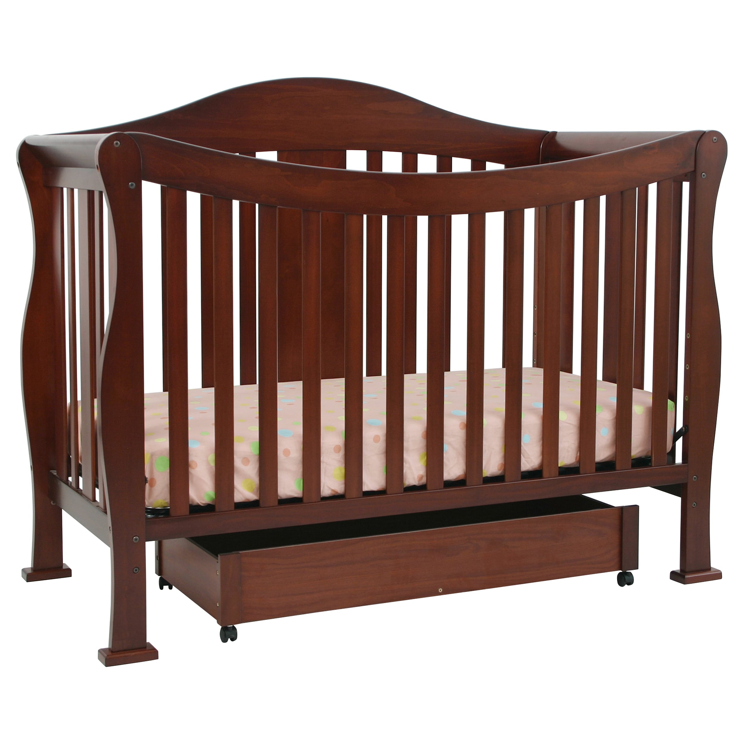 DaVinci Parker 4 in 1 Crib with Toddler Rail in Cherry