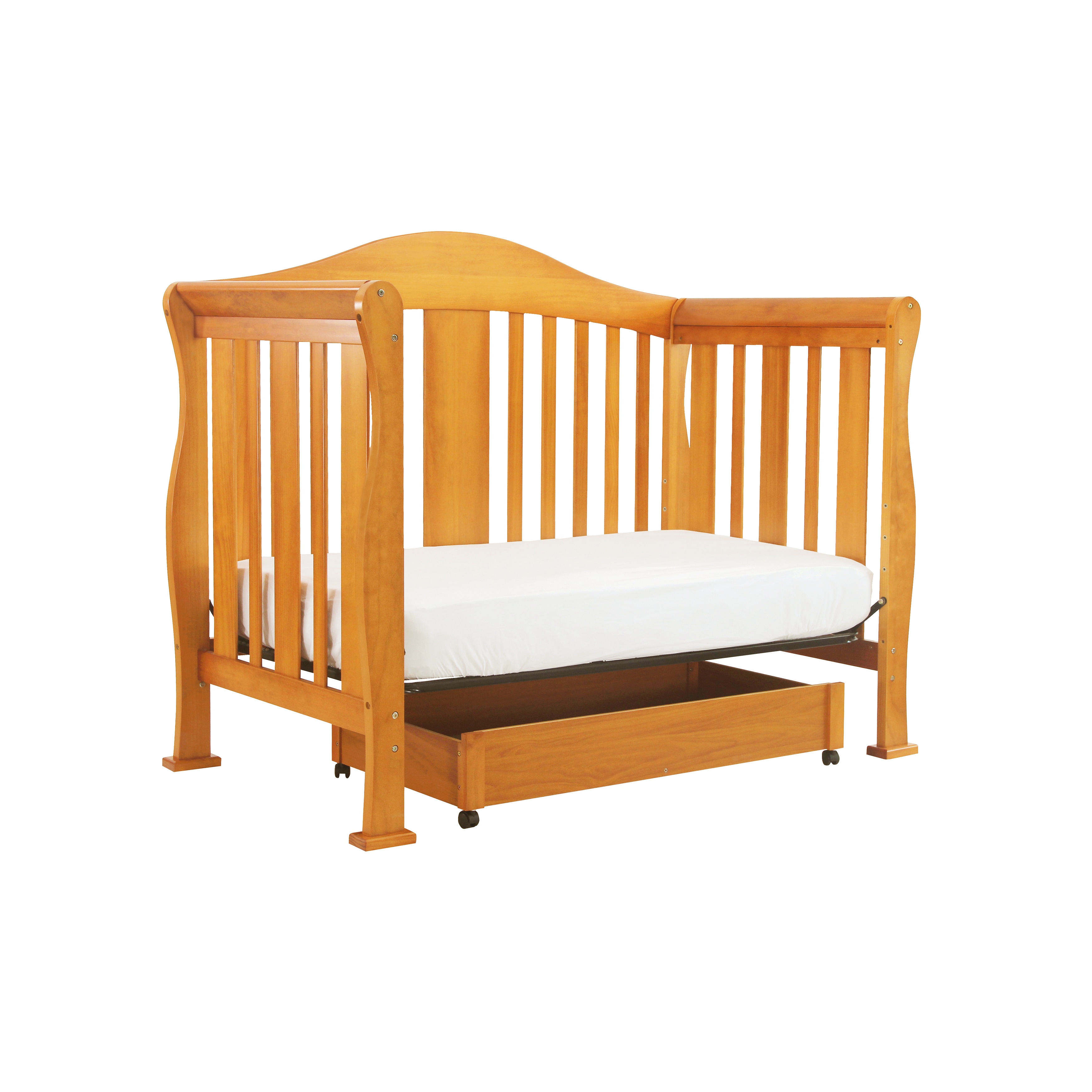 Shop Davinci Parker 4 In 1 Crib With Toddler Rail In Oak