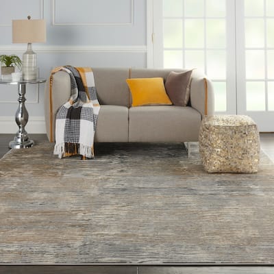 Nourison Solace Vintage Distressed Abstract Area Rug
