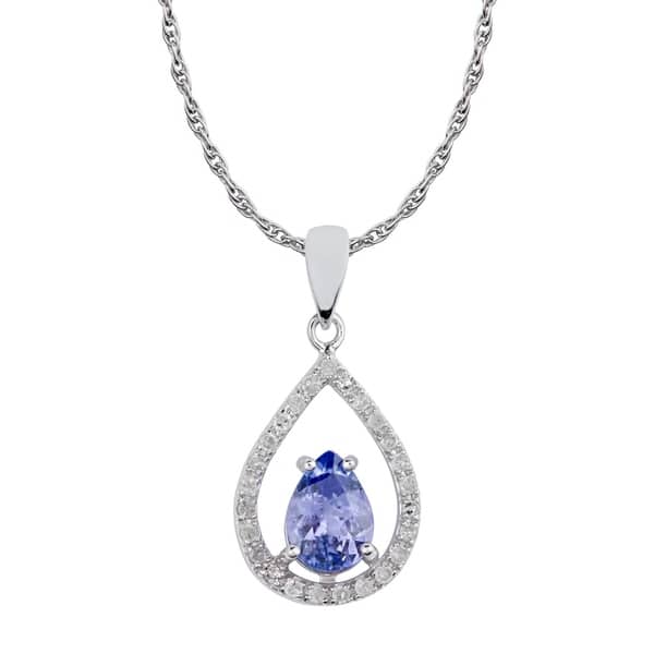 2 Ct Tanzanite Pear Teardrop Design Pendant .925 Sterling Silver 2 Ct Tanzanite Pear Teardrop Design Pendant .925 Sterling Silver
