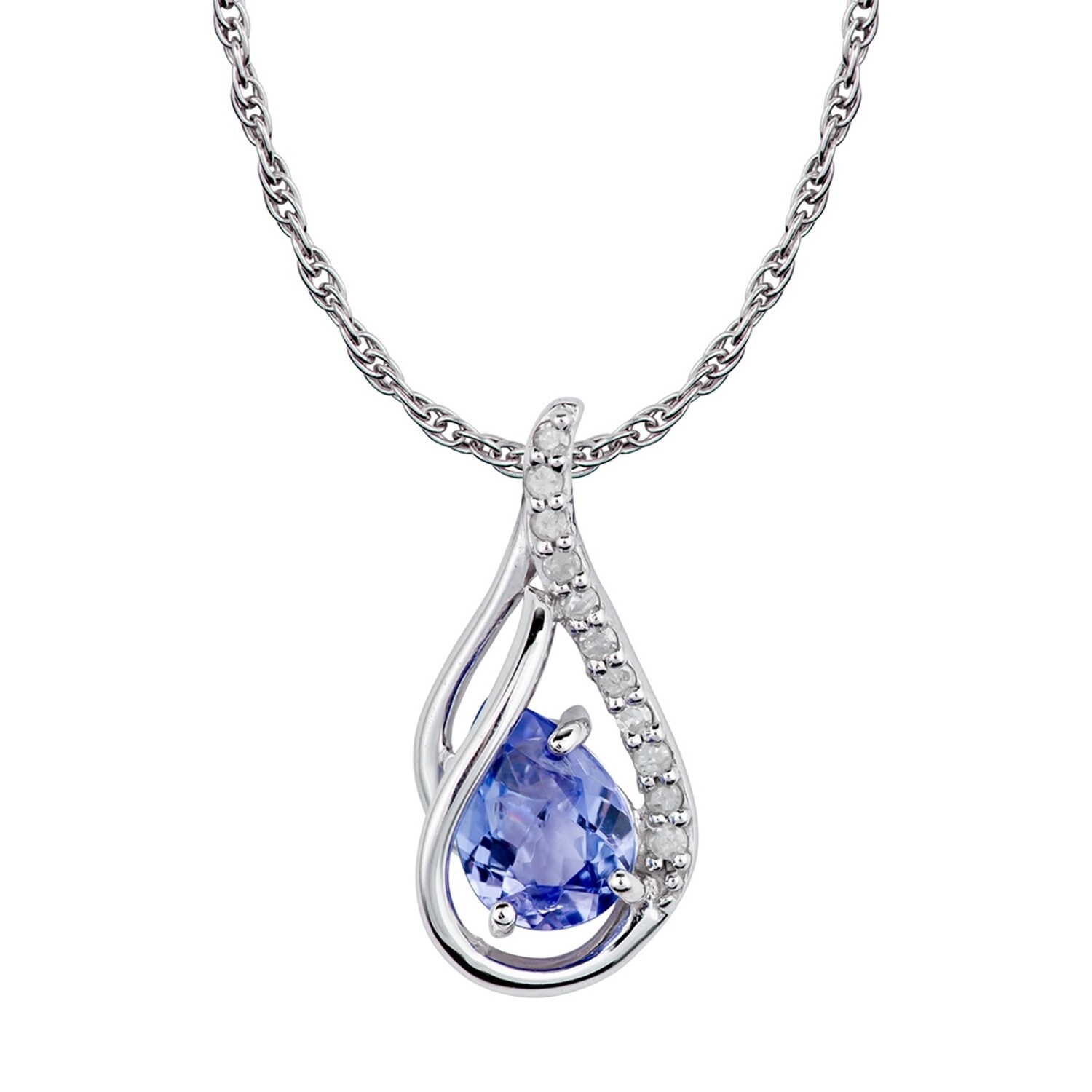 genuine tanzanite necklace