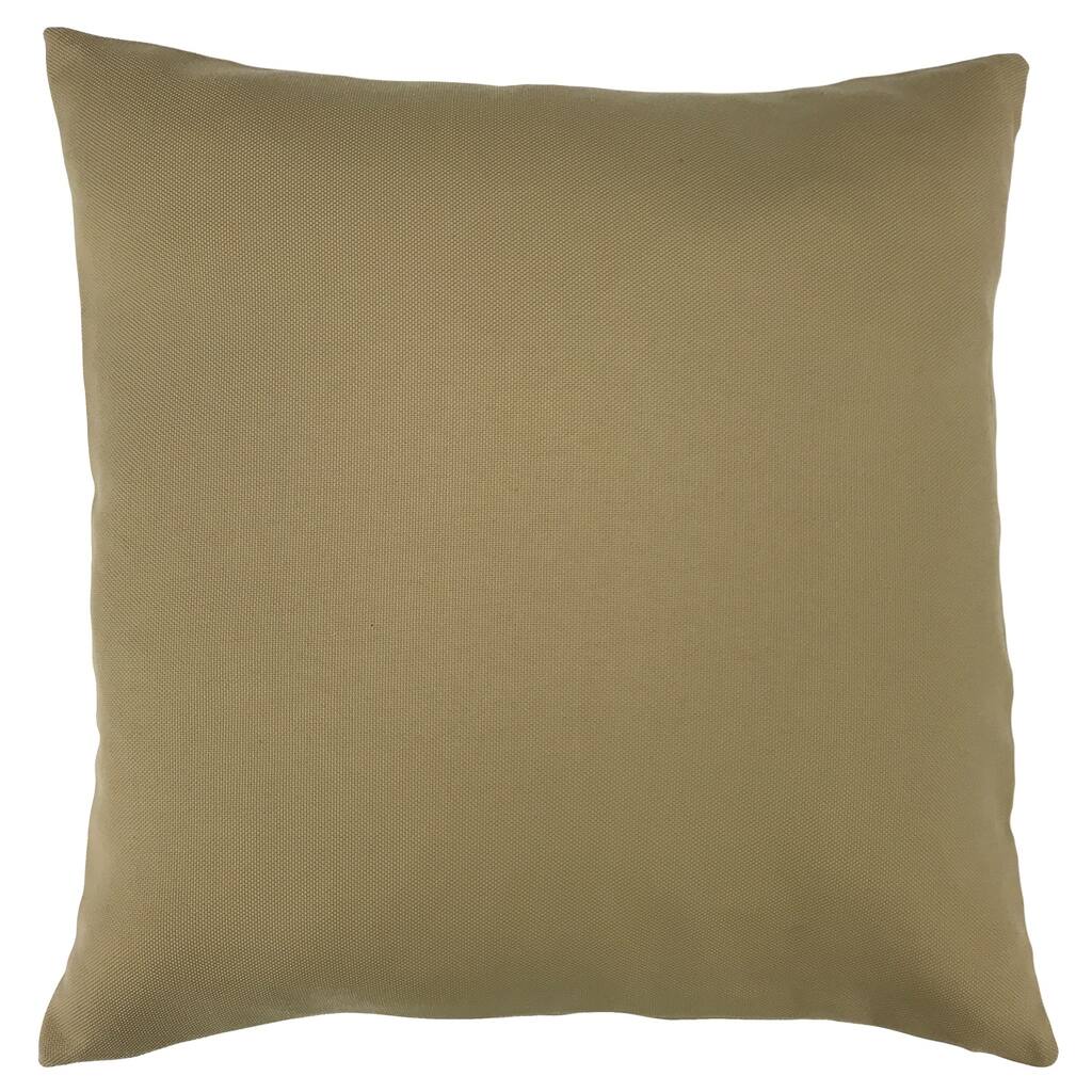 Jane Solid Throw Pillow, Sand