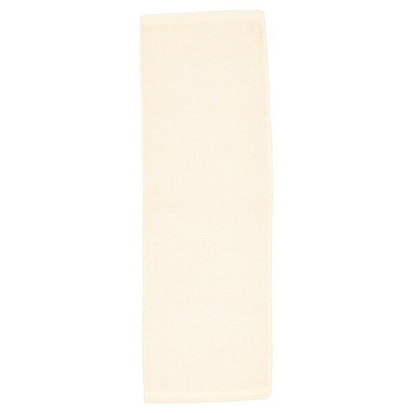 Hand Loomed Bungalow Cream Wool Rug ECARPETGALLERY - 2'8 x 8'2