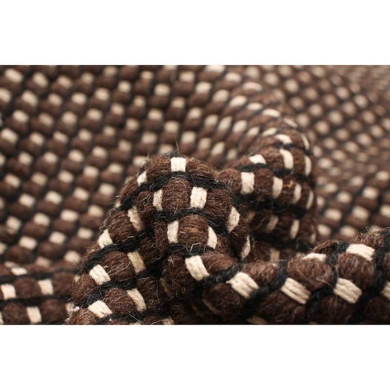ECARPETGALLERY Hand Loomed Bungalow Wool Dhurrie