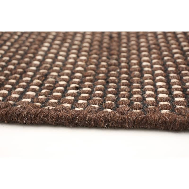 ECARPETGALLERY Hand Loomed Bungalow Wool Dhurrie