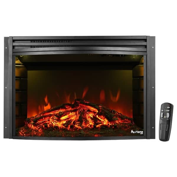 eFlame USA Quebec 27inch Electric Fireplace Insert Overstock 30016086