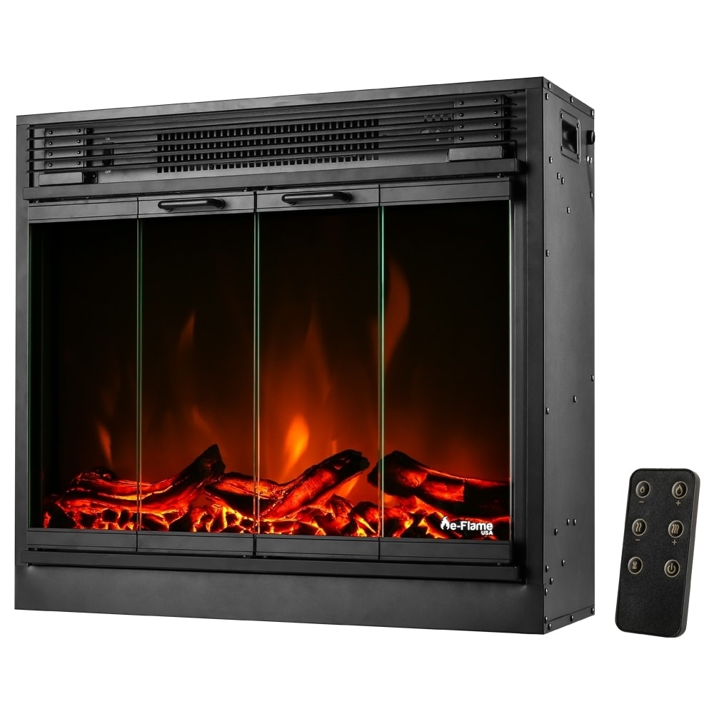 Shop E Flame Usa Montreal 26 Inch Led Electric Fireplace Insert