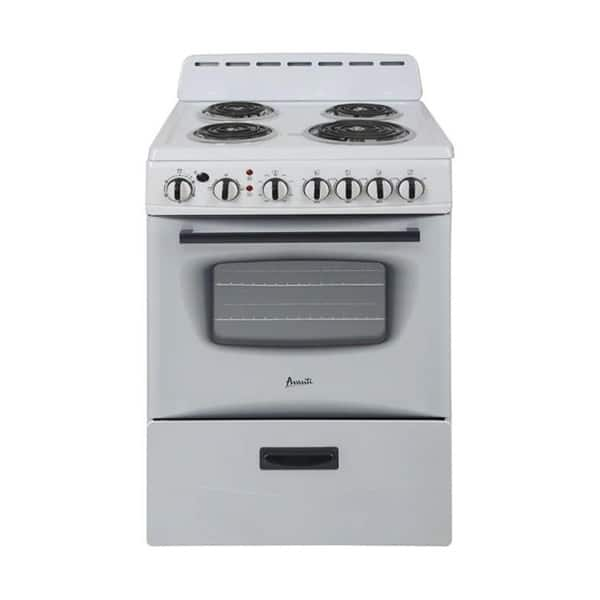 black 24 inch electric stove