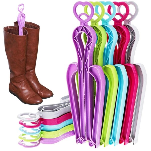 10x Boot Storage Shaper Inserts Stand Up Holders Rack, 5 Colors, 4 x 13 Inches - Overstock ...