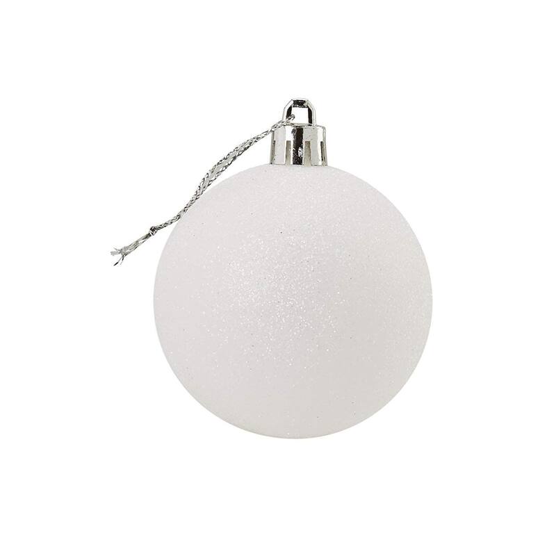 48-Pack Christmas Tree Ornaments Silver/Blue Shatterproof Small Balls Decoration