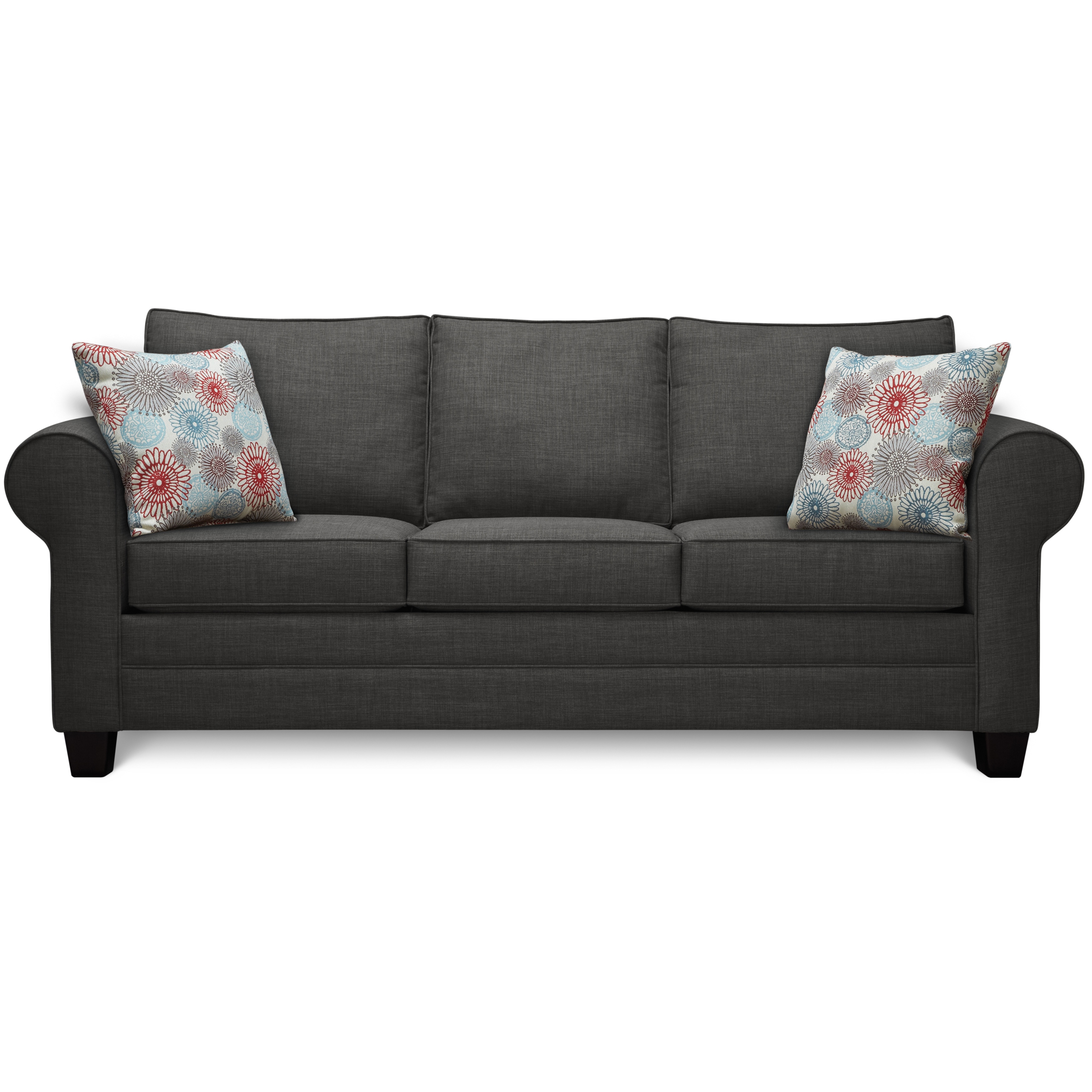 Art Van Saxon Charcoal Regatta Fireworks Sofa