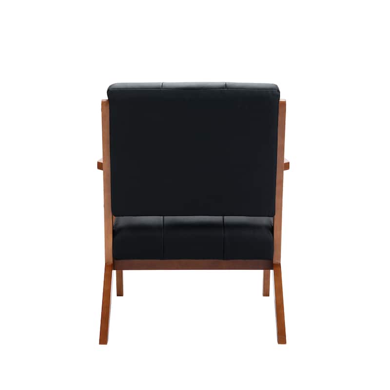 Carson Carrington Hocklehult Tufted PU Leather Accent Slipper Chair