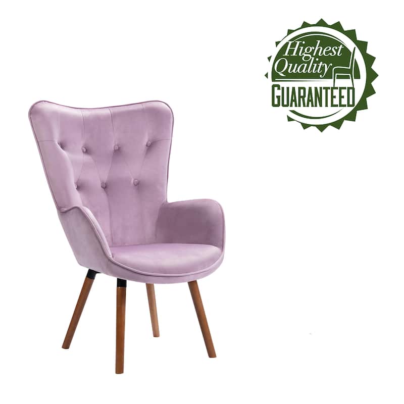 Porthos Home Fosco Arm Chairs For Living Room, Wingback in Velvet