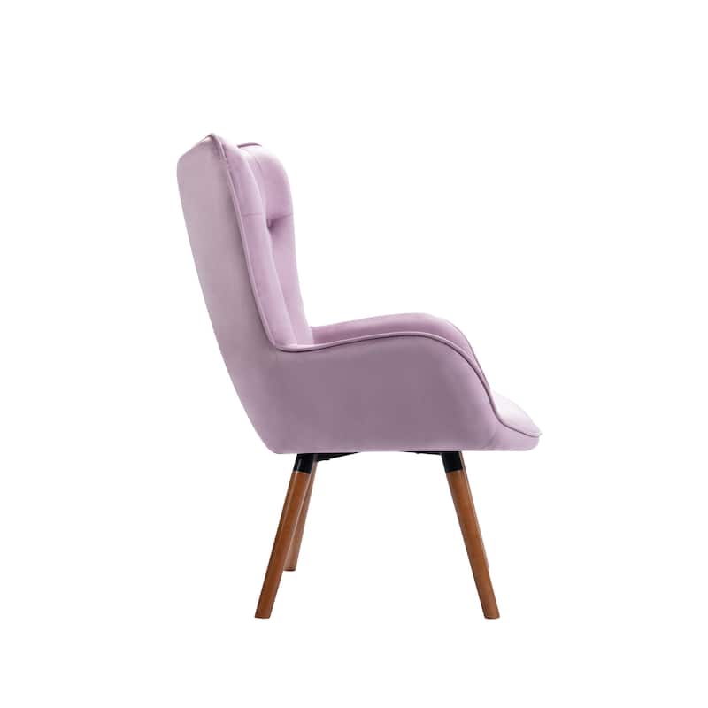 Porthos Home Fosco Arm Chairs For Living Room, Wingback in Velvet