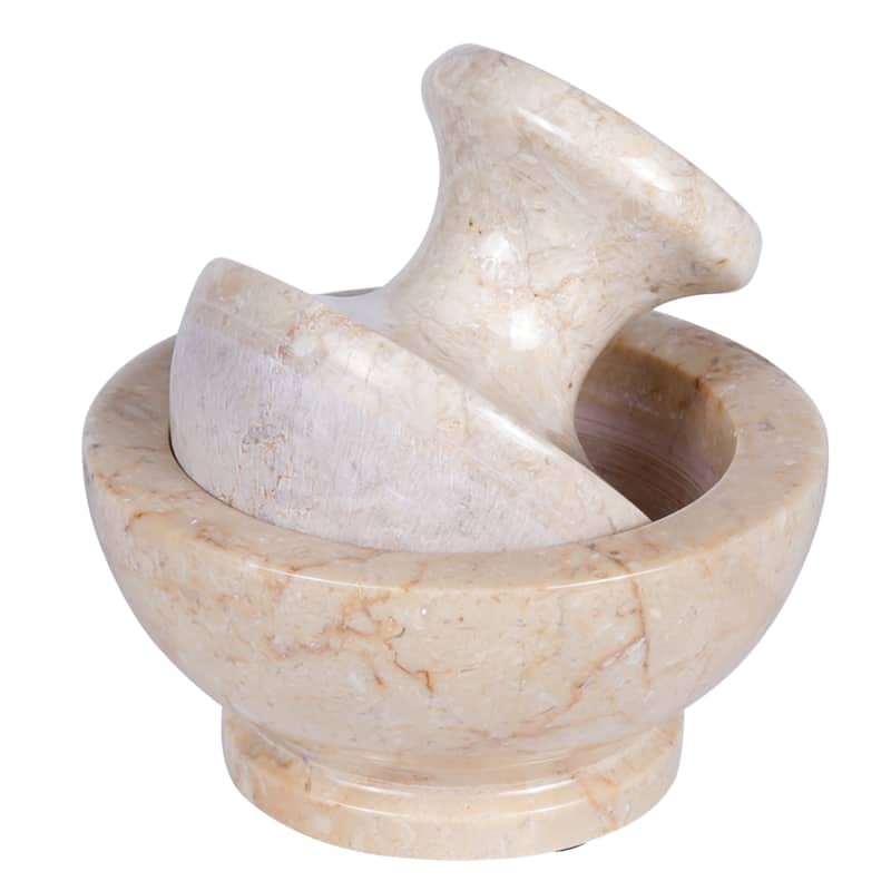 Creative Home Genuine Champagne Marble Spice Grinder